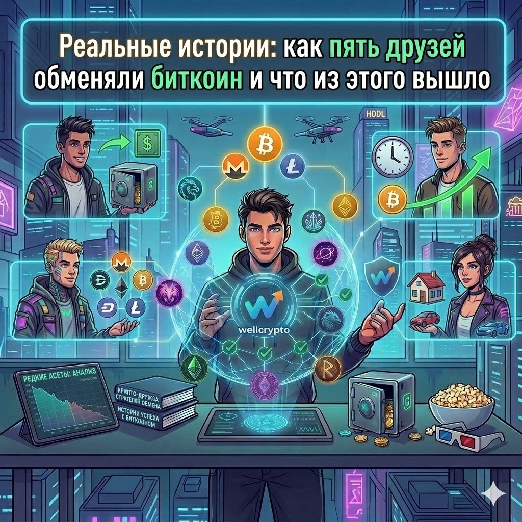 Реальные истории: как пять друзей обменяли биткоин и что из этого вышло