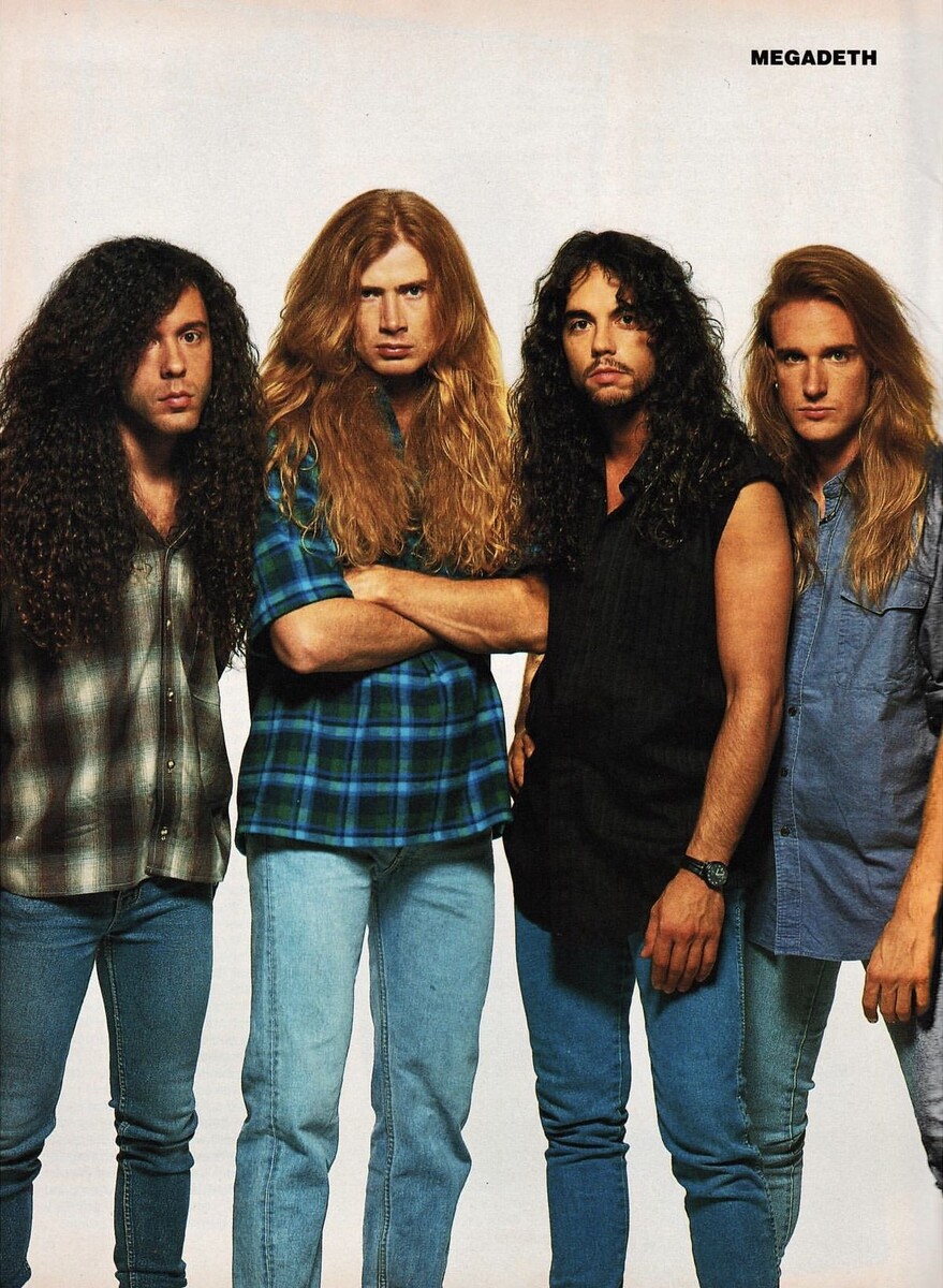 Megadeth в начале 90х. Фото из открытых источников.