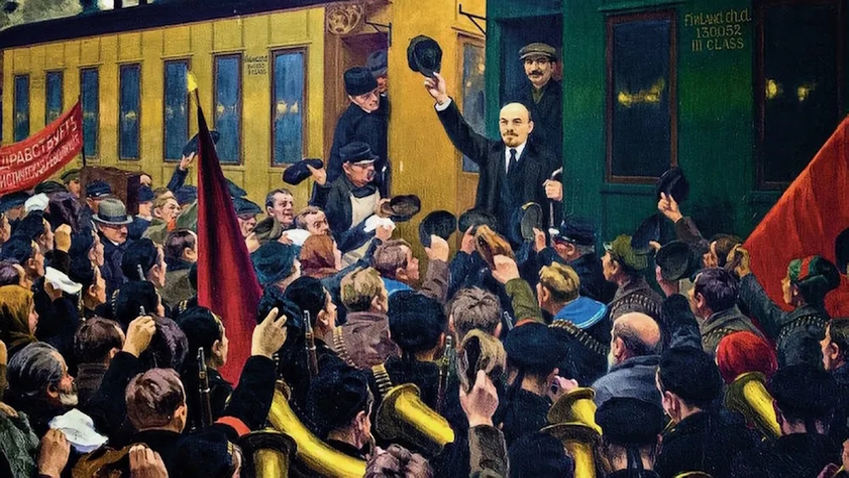 «Приезд В.И. Ленина в Петроград в апреле 1917 года». 1947г. Михаил Соколов