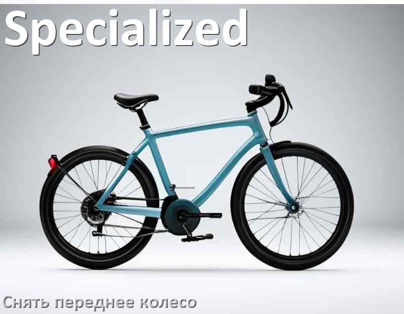 
Как на велосипеде Specialized снять переднее колесо