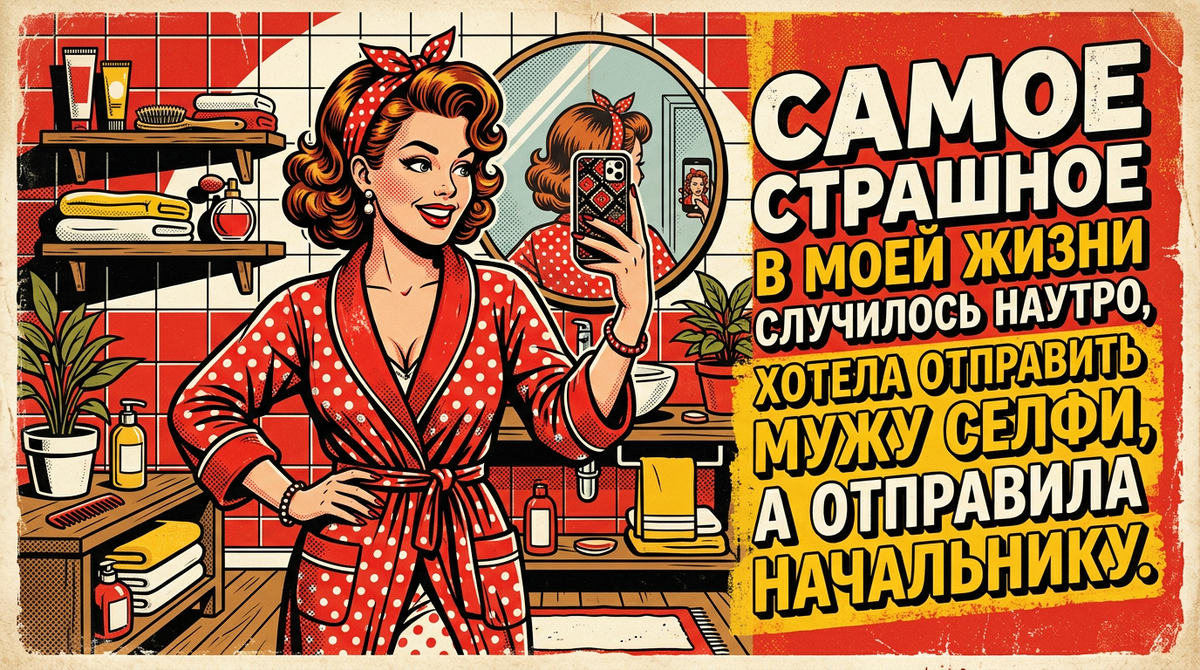 Хотела отправить селфи мужу, а отправила начальнику