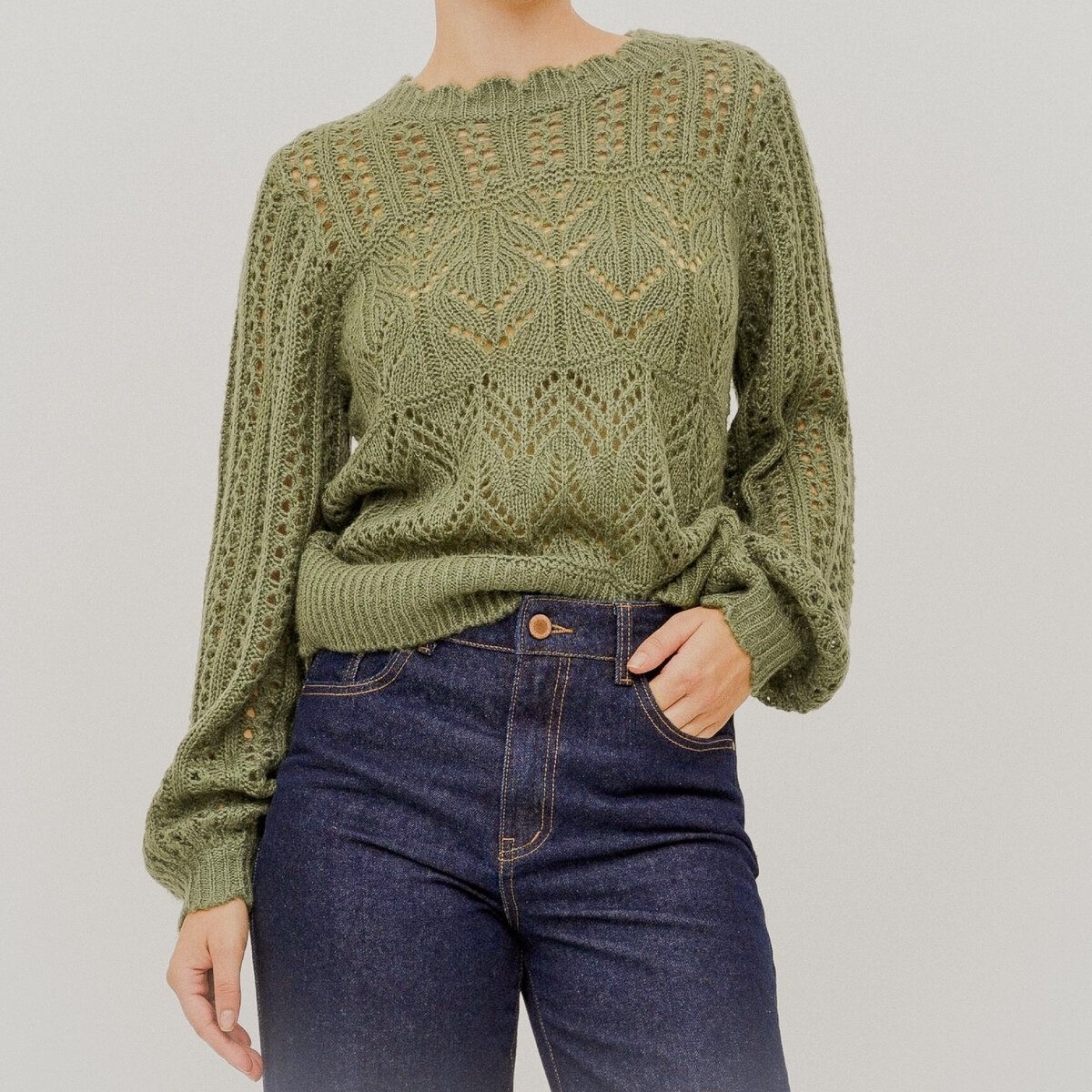 Ажурный джемпер 