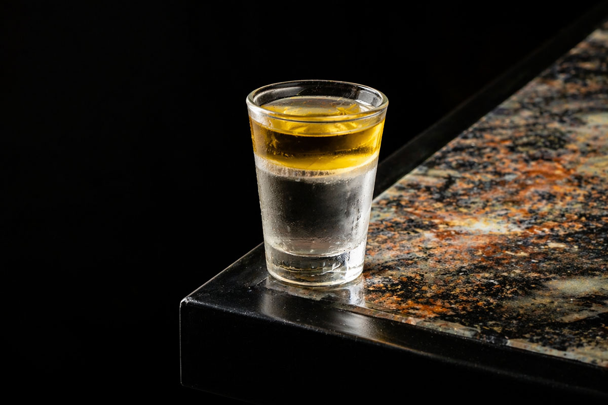 РБК📷Коктейль «Поцелуй смерти» (Kiss of Death) с самбукой