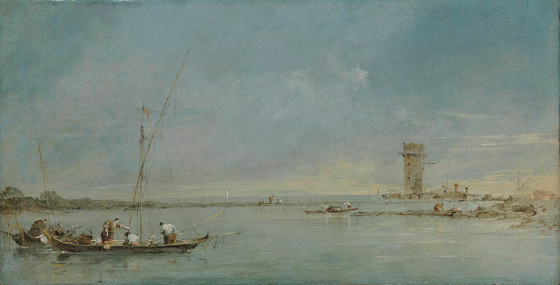 Франческо Гварди, «Замерзшая лагуна в Венеции» (1788)