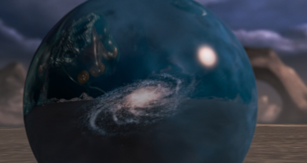 Кадр из людей в чёрном, где наша Вселенная внутри атома