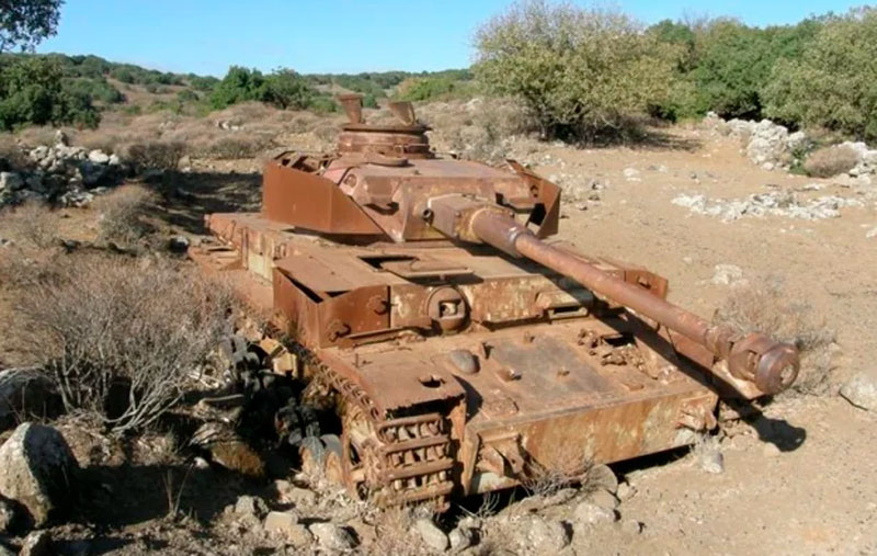 Сирийский  Panzer IV на Голанских высотах (наши дни)
