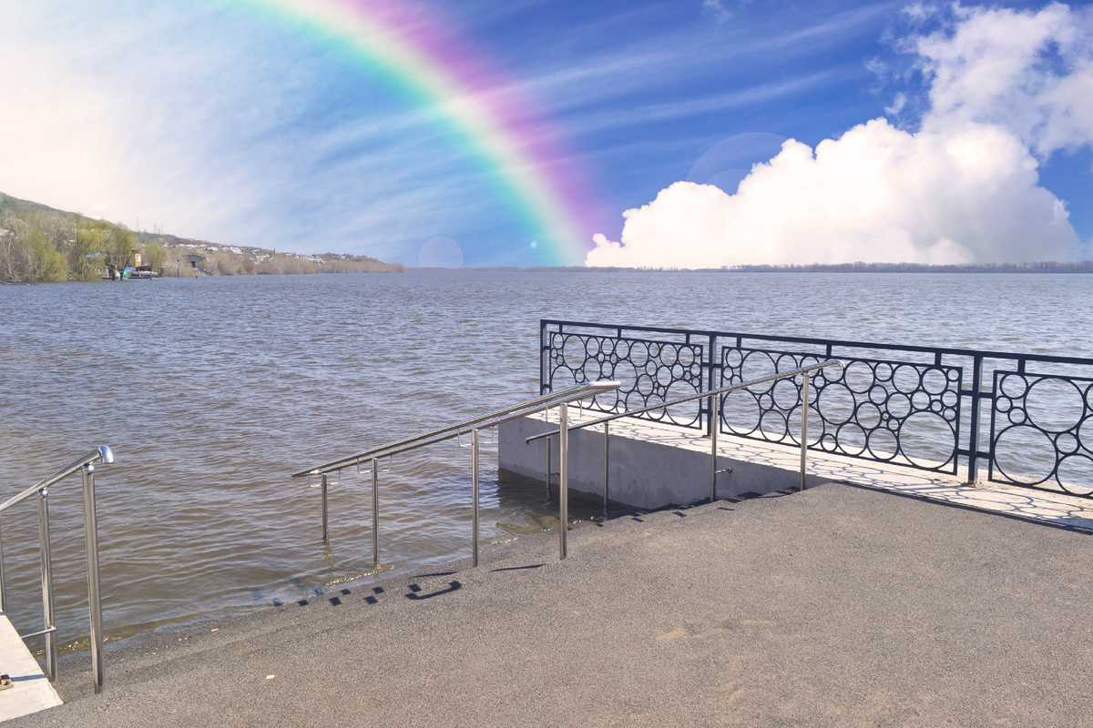 Радуга над Волгой.