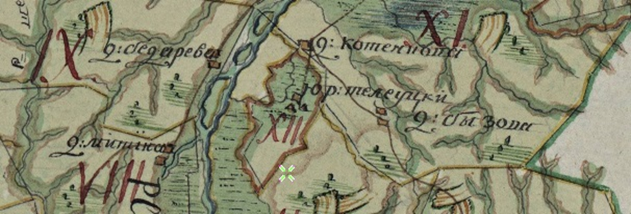Фрагмент карты, 1798 г.
