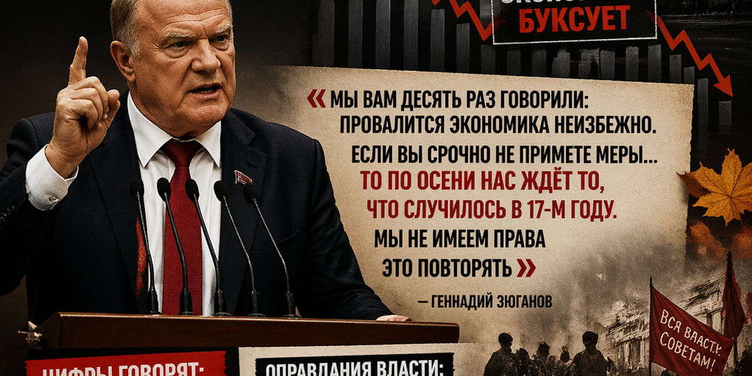 Зюганов предупреждает: этой осенью в России возможна революция как в 1917-ом