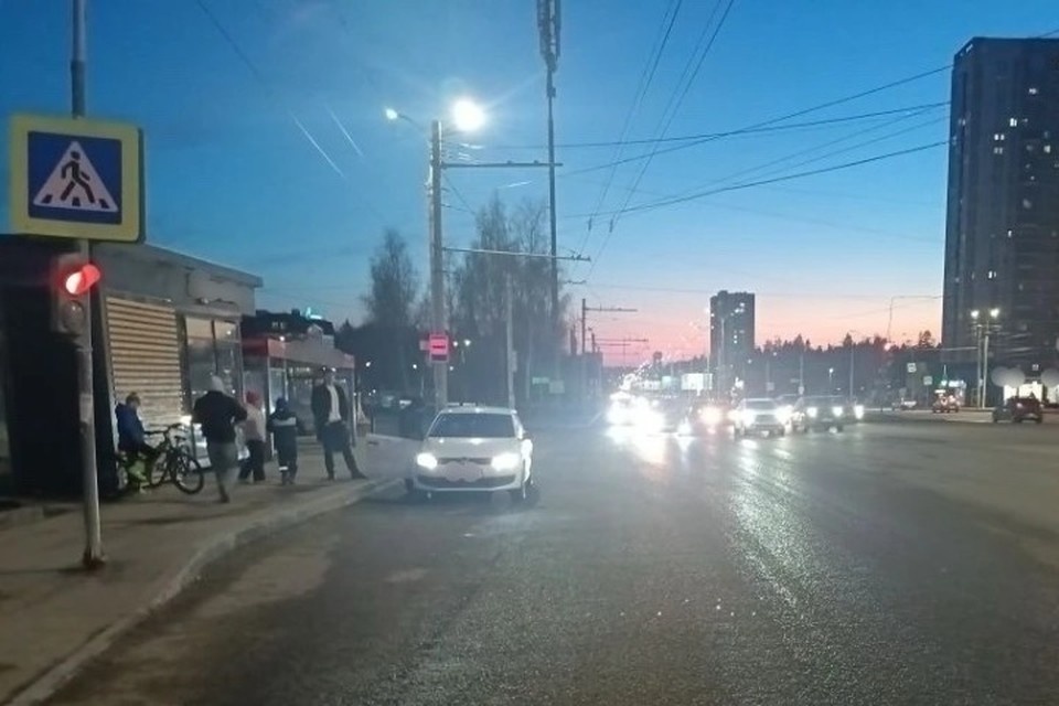    Велосипедистка получила травмы. Фото: Госавтоинспекция Удмуртии