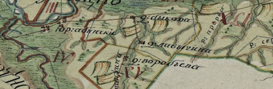Фрагмент карты, 1798 г.