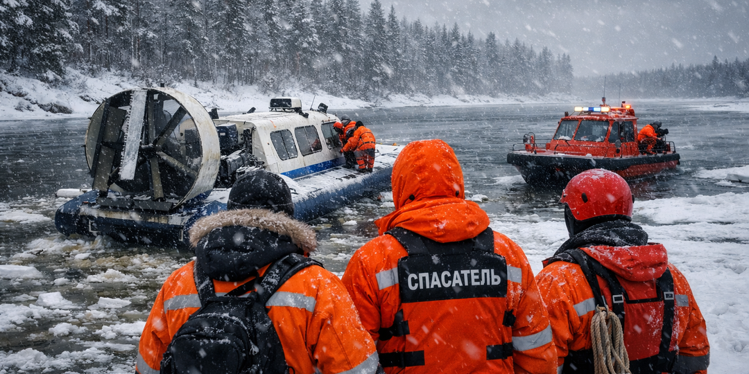 Спасатели эвакуировали в Нягань двух мужчин с протоки Инжегорской