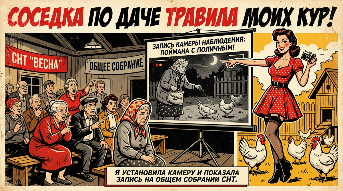 Я установила камеру и показала запись на общем собрании СНТ