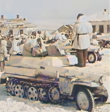 Техника 2-тк СС в Харькове, февраль 1943 года. Кадры кинохроники