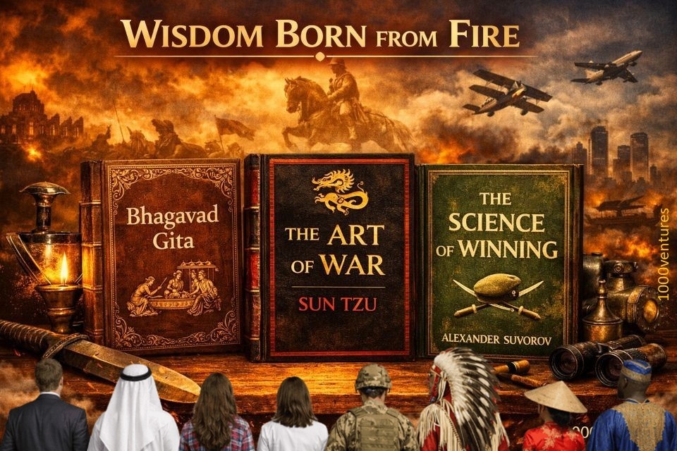 Мудрость, рожденная в огне - войны, как источник вечной мудрости: "Бхагавад Гита", "Военное искусство" и "Наука побеждать"