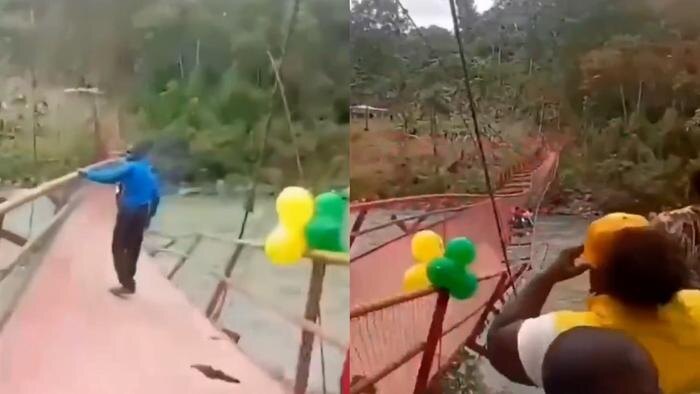 Последствия обрушения моста в Колумбии. Обложка © X / vanguardiacom