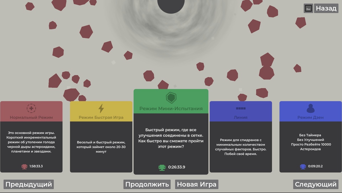 Разные режимы