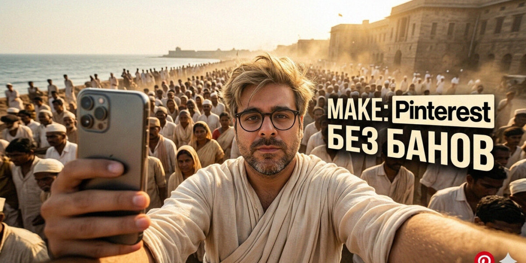 Автоматизация Pinterest через Make: как снизить риск бана контент-завода