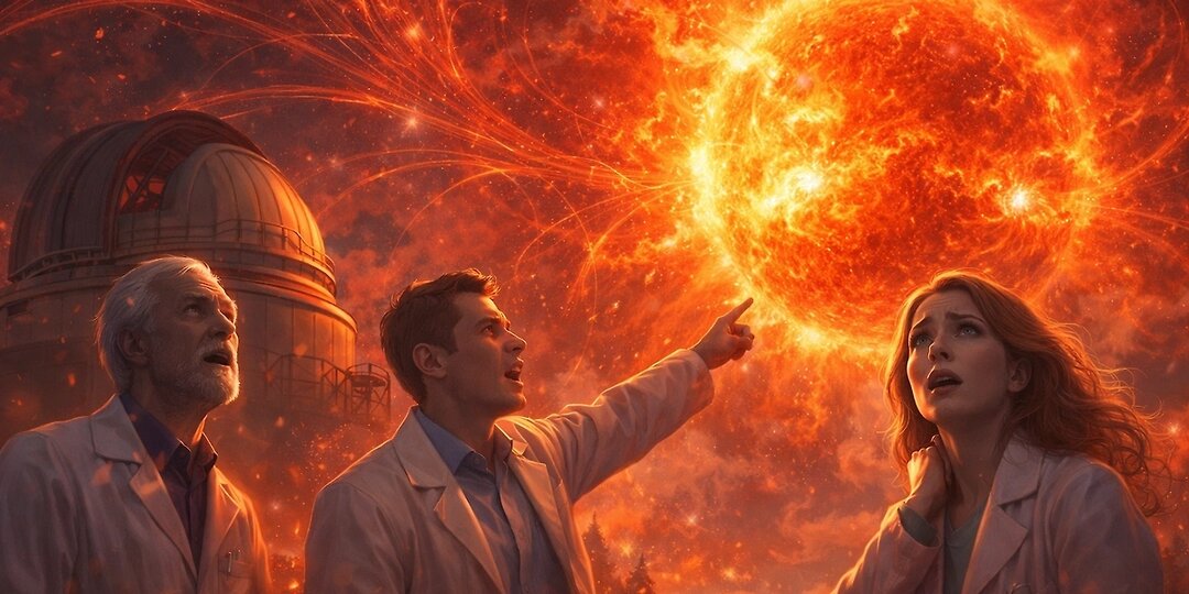 На солнце зафиксировали сильнейшую вспышку уровня М