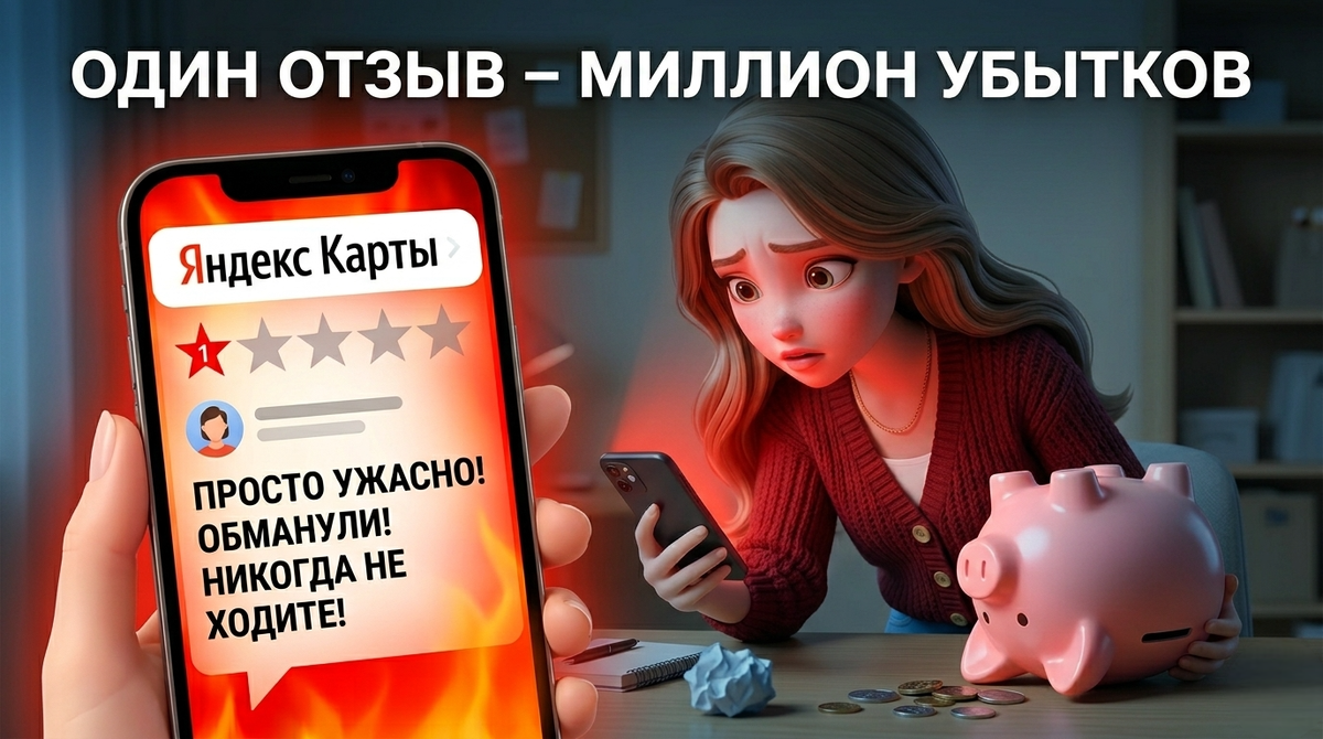 Как один негативный отзыв на Яндекс Картах уничтожает рекламный бюджет и зачем нужен SERM