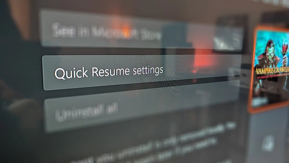    Xbox Series X/S получили выборочное отключение Quick Resume
