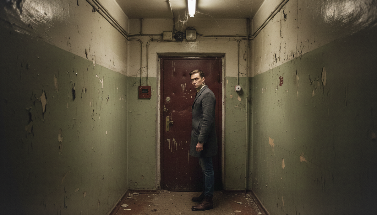 Он поднялся на четвертый этаж. Перед ним была старая, обитая выцветшим бордовым дерматином дверь. 