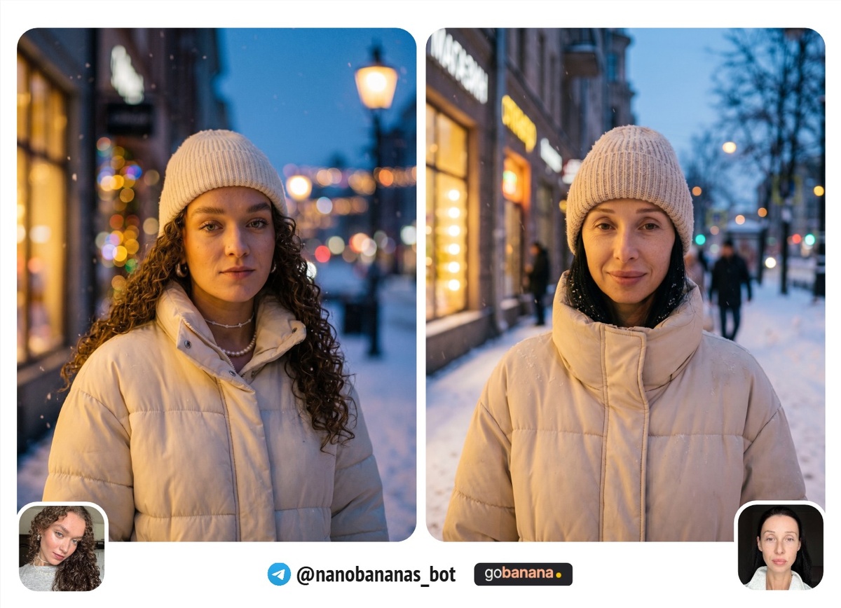 Зимний городской аватар