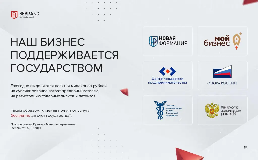 Скриншот из официальной презентации Бибренд