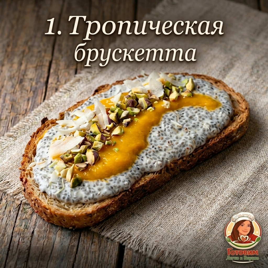 Тропический чиа-тост 