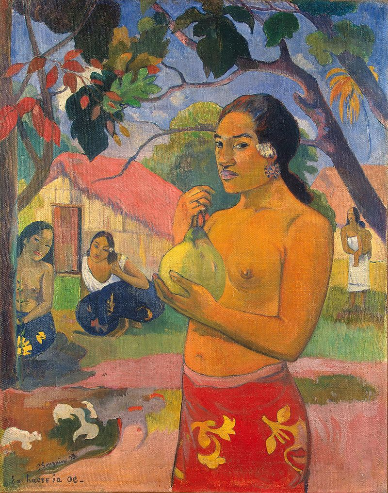 Поль Гоген. Женщина, держащая плод