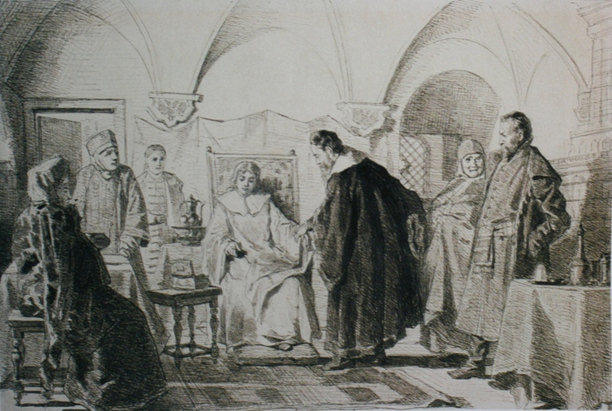 Мария Ивановна в центре