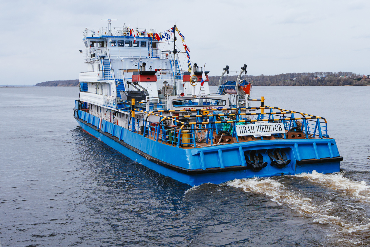 Волжское пароходство открыло грузовую навигацию на Верхней Волге / Фото: "Судоходная компания "Волжское пароходство", АО  📷
