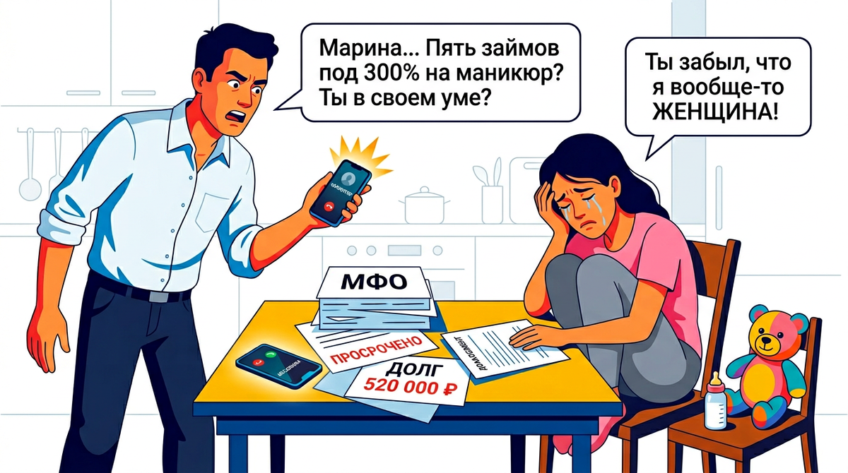 Жена взяла 5 займов на полмиллиона на одежду и салоны: «Ты держал меня на голодном пайке. Напомню тебе, я не попрошайка, я твоя жена». 