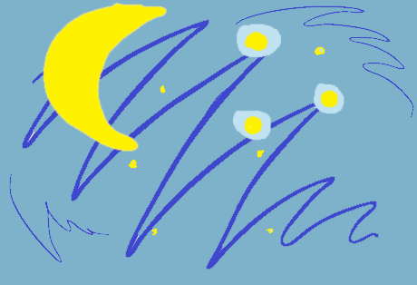 Как мог изобразил ночь