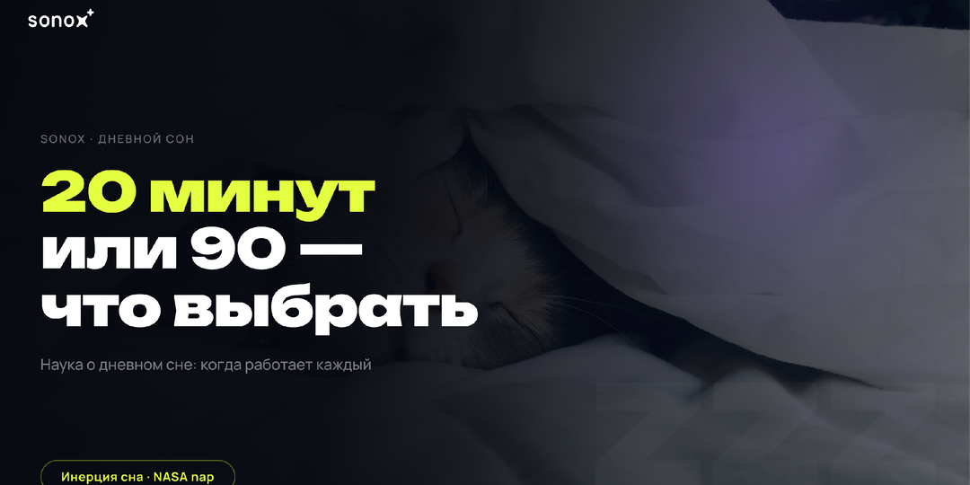 Дневной сон: 20 минут или 90 — что выбрать и почему всё зависит от задачи