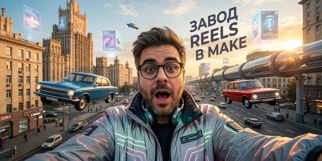 Автогенерация Reels через Make: как запустить свой контент-завод