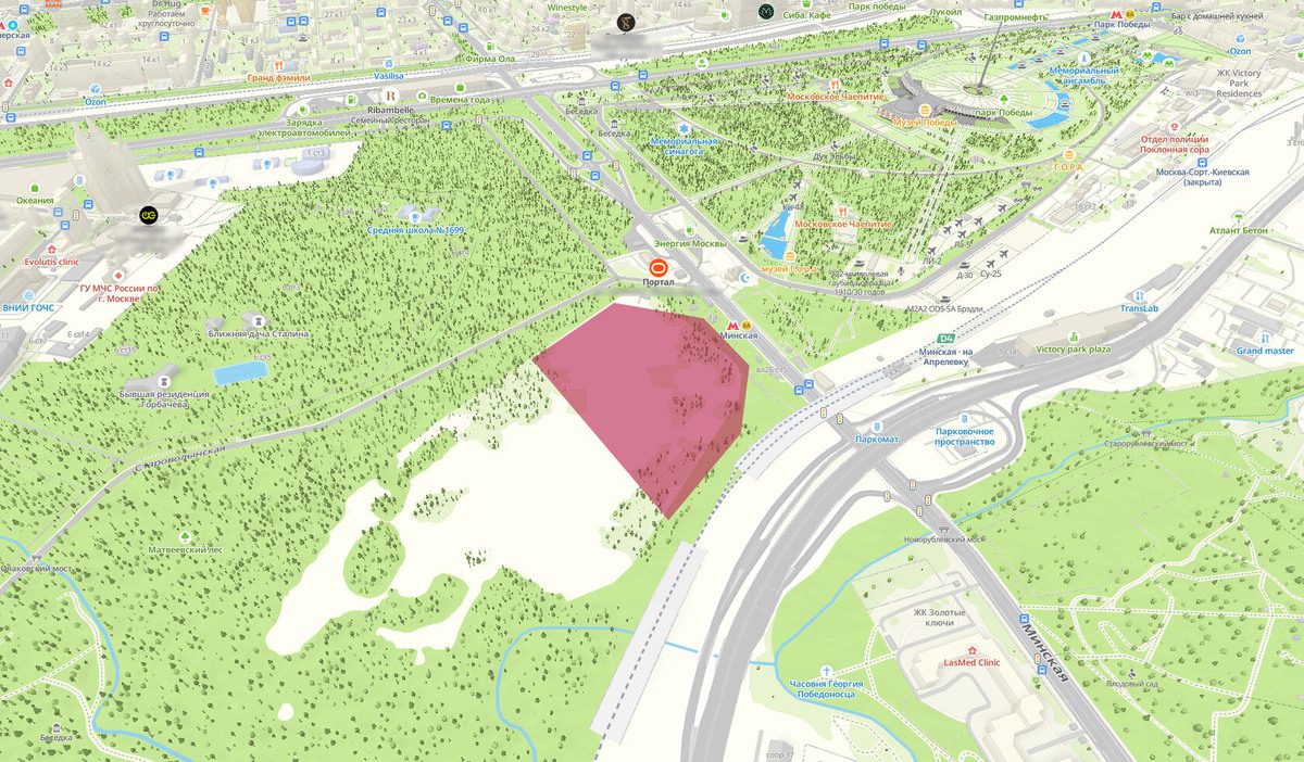 Пятно застройки ЖК Феномен года