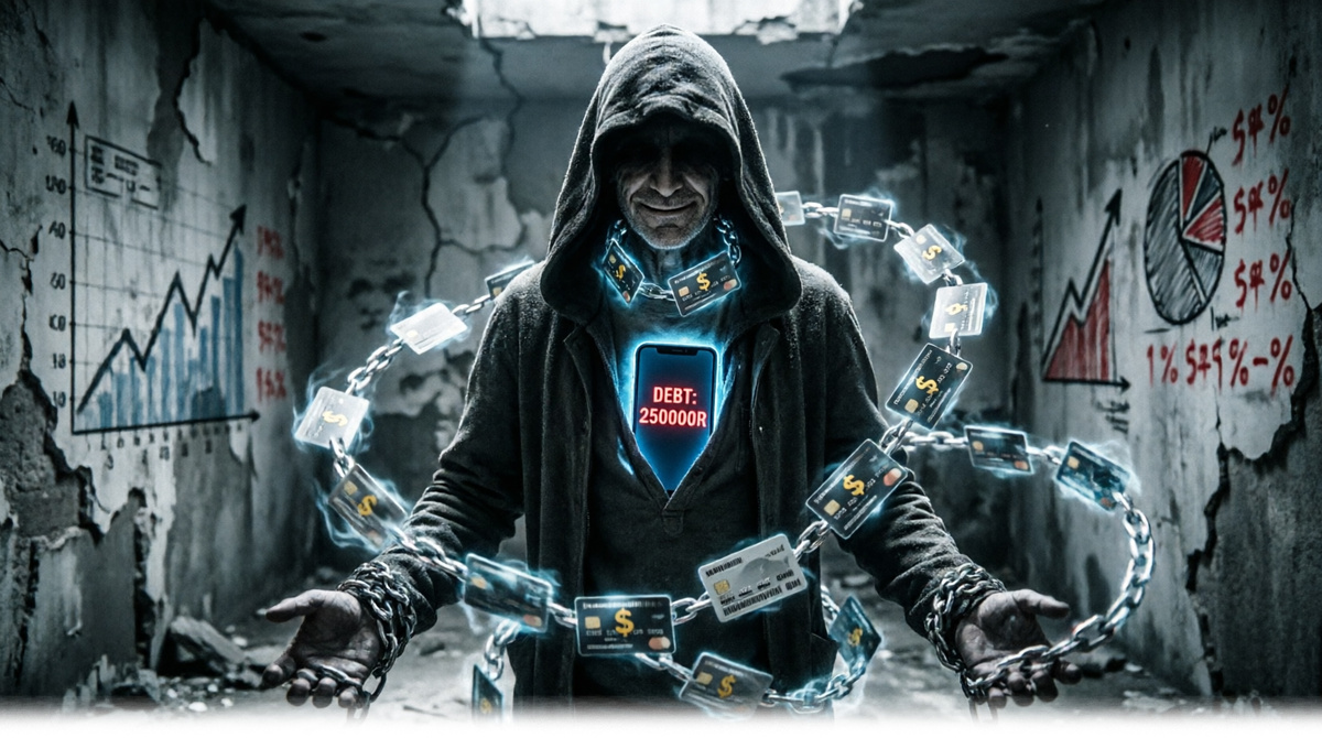 Лимит исчерпан. Цепи затянуты. Выхода нет. Только новый кредит.