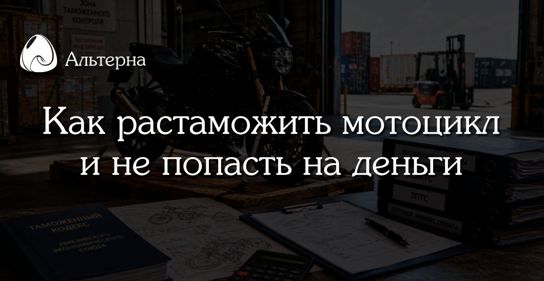 Как растаможить мотоцикл в 2026 году: где теряются деньги и как этого избежать