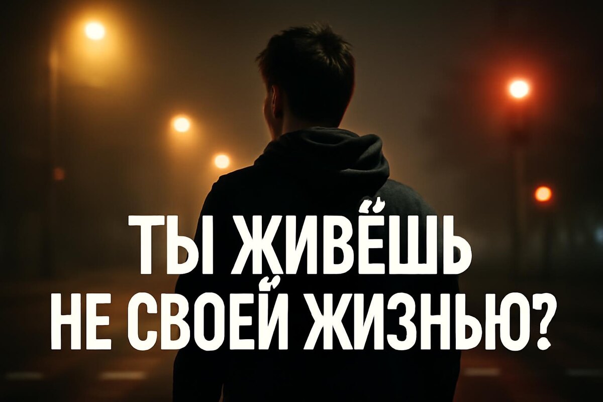 человек стоит на перекрёстке дорог и не понимает, куда идти — символ потерянного жизненного пути