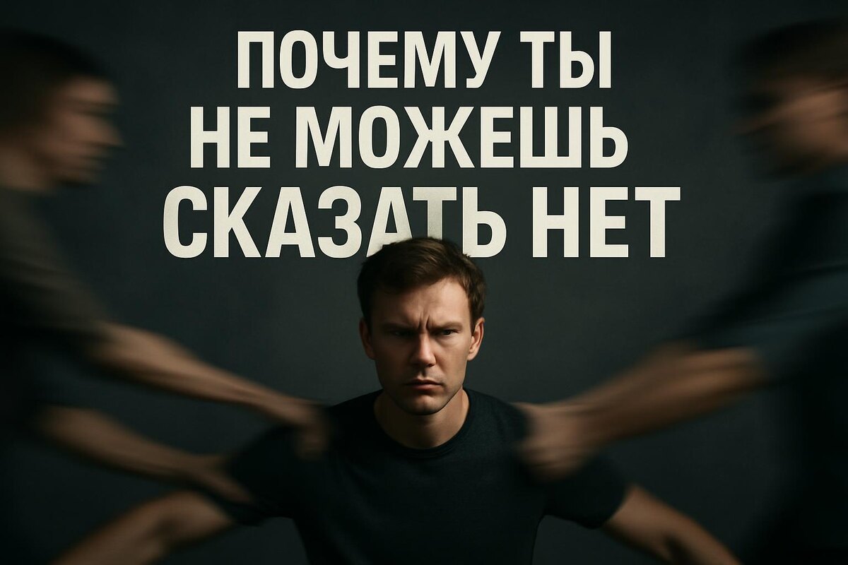 человек разрывается между людьми, которые тянут его в разные стороны — символ слабых границ и невозможности сказать “нет”