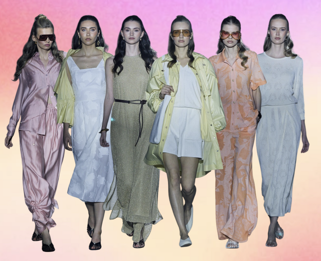 Как прошел показ Free Age в галерее «Пассажа»: кроше-шик, flowercore-палаццо и образцовый трикотажный white tie