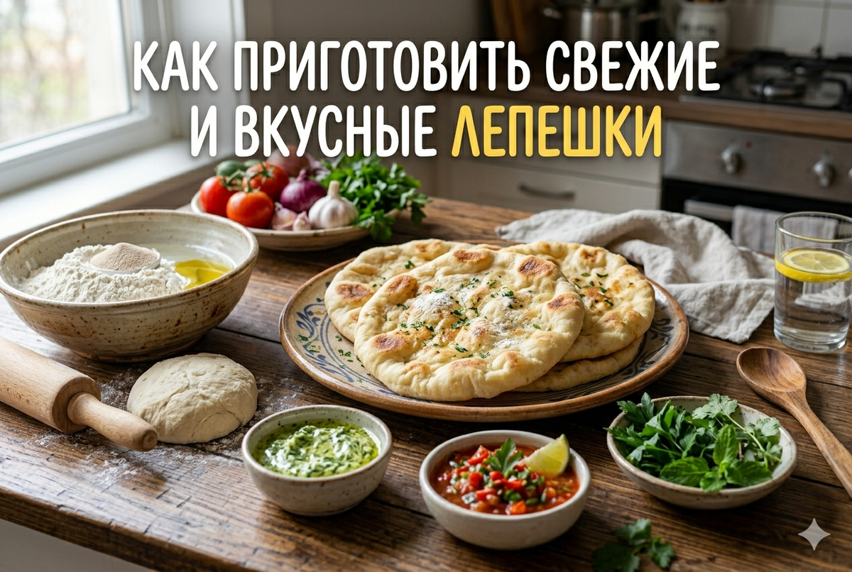 Как приготовить свежие и вкусные лепешки