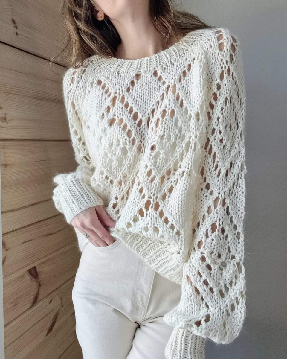 джемпер спицами