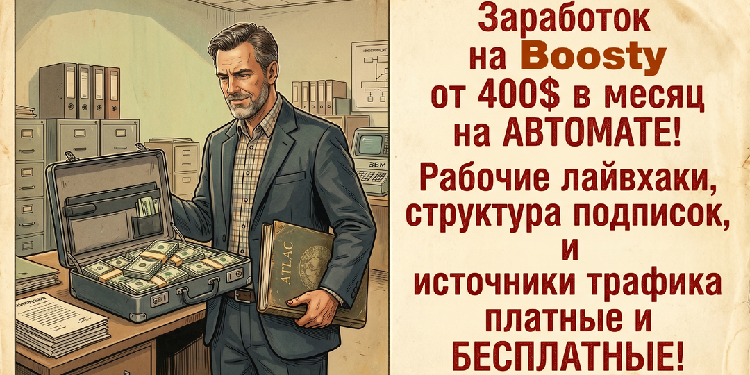 От хобби к стабильному доходу: Как запустить свой Boosty блог и выйти на заработок от $400 в месяц!