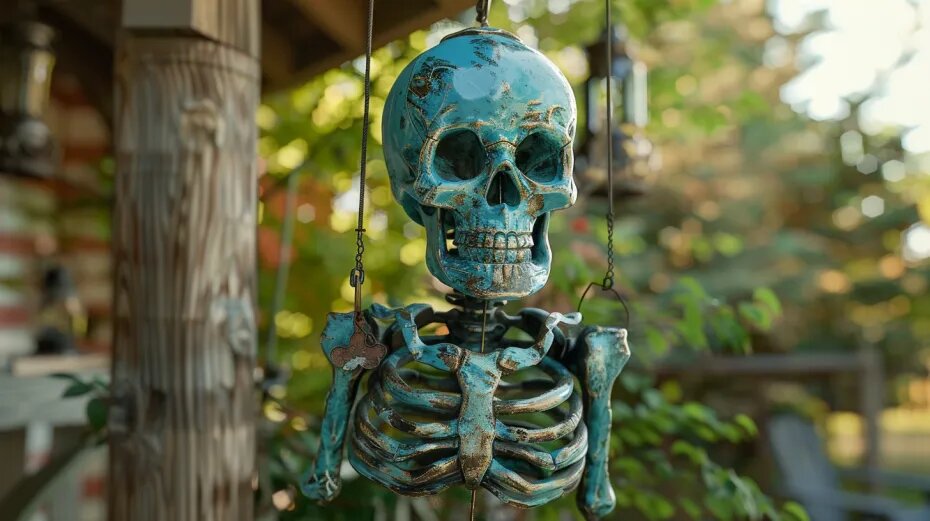 Жительница США превратила останки родственницы в ветряной колокольчик