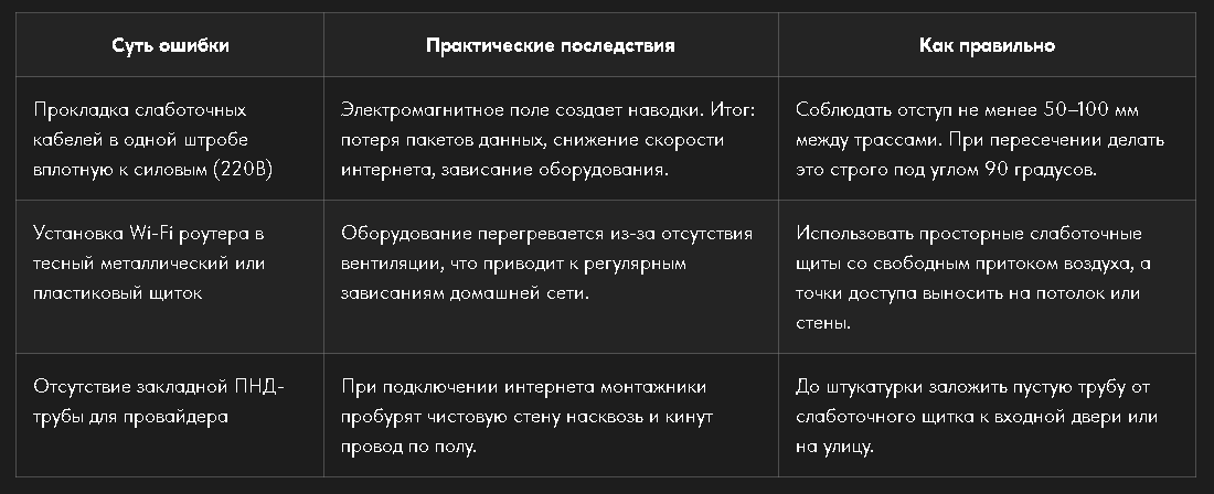 Ошибки и последствия