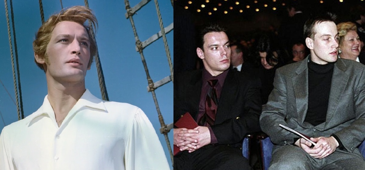 Василий Лановой и ег сыновья. Фото: кадр из фильма/соцсети