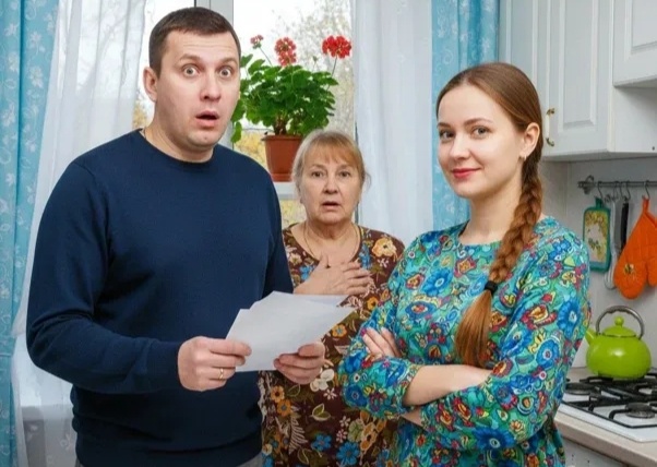 Муж, жена и свекровь