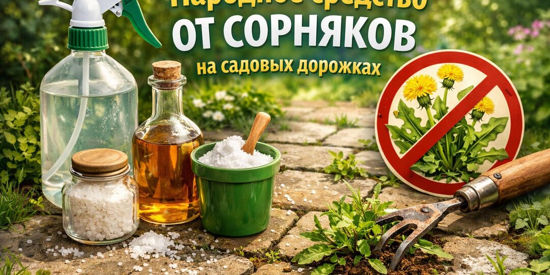Народное средство от Сорняков на Садовых дорожках